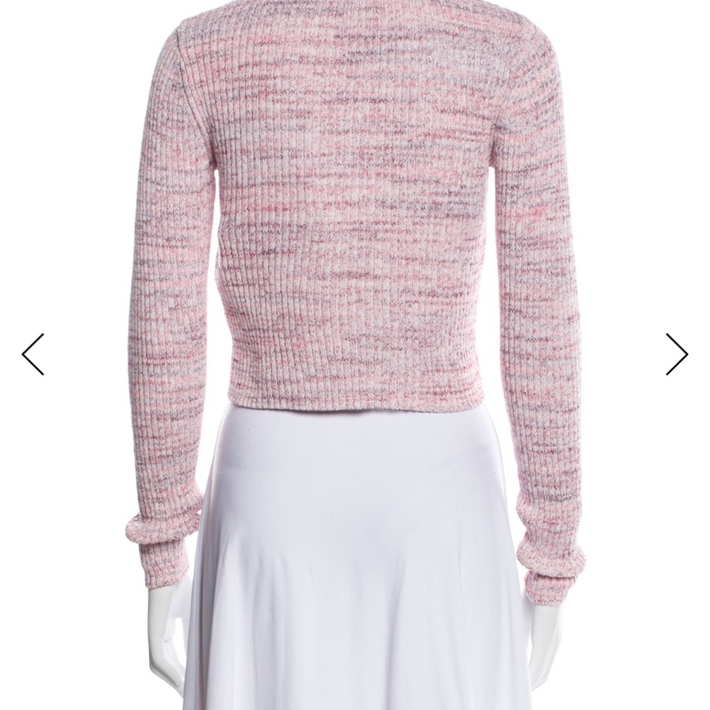 INTERMIX Light Pink Ribbed Cardigan - Picture 4 of 7